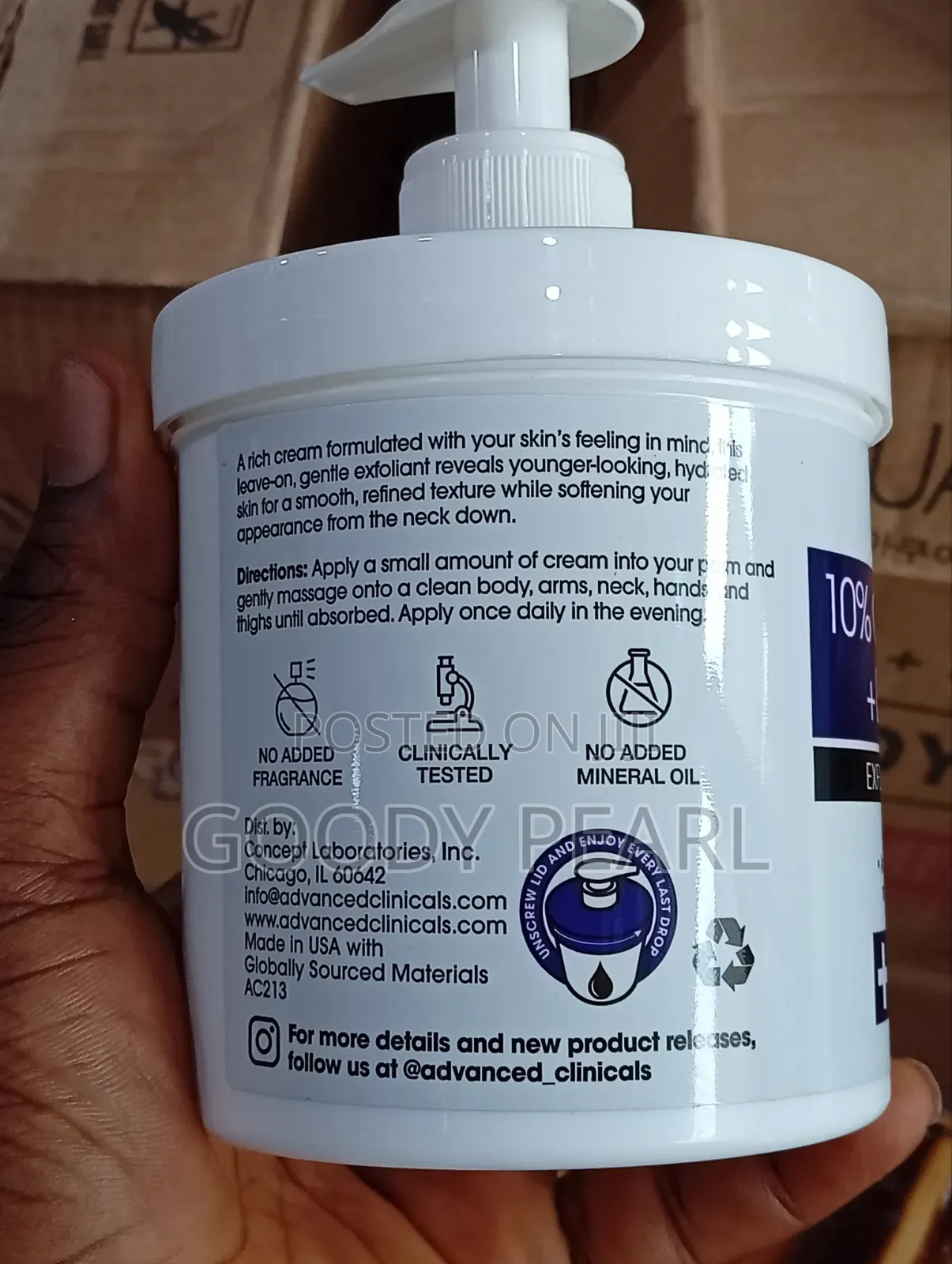 Advanced Clinical 10% Glycolic Acid + Lactic Acid