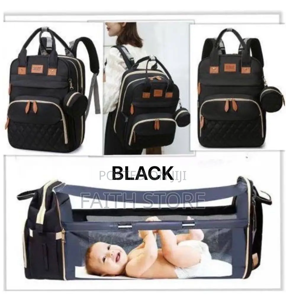 High Quality Baby Bed and Nursing/Maternity Backbag With Purse,