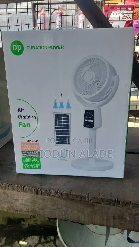 Dp Duration Power 7-Inch Rechargeable Air Circulation Fan
