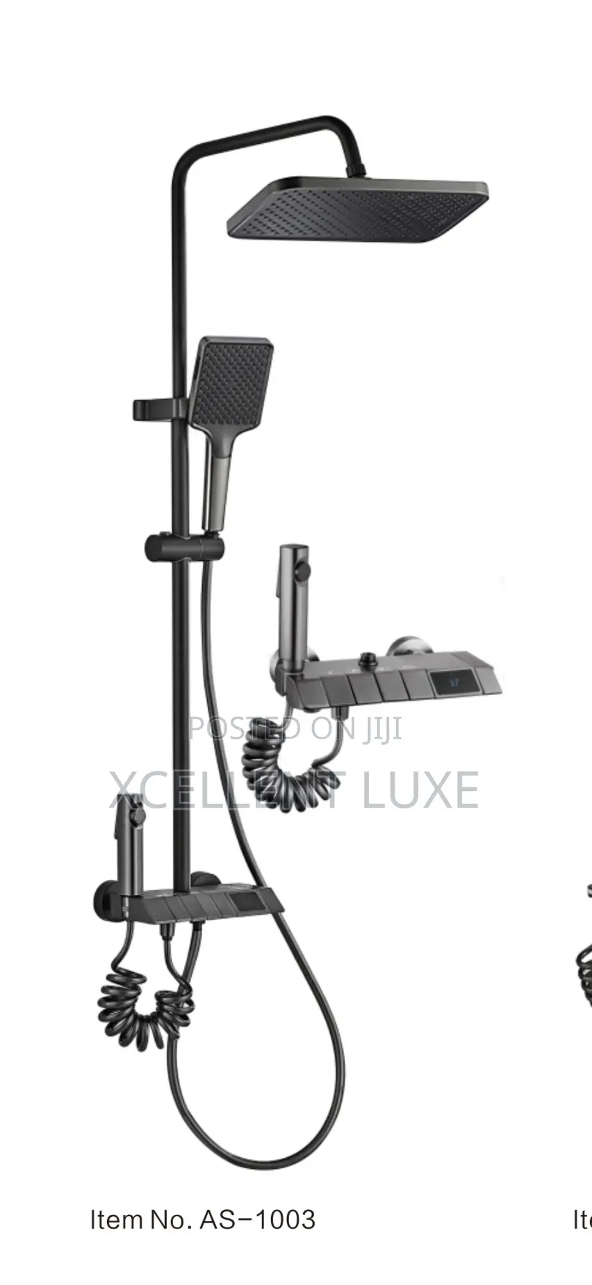 Piano Shower Mixer With Digital Display