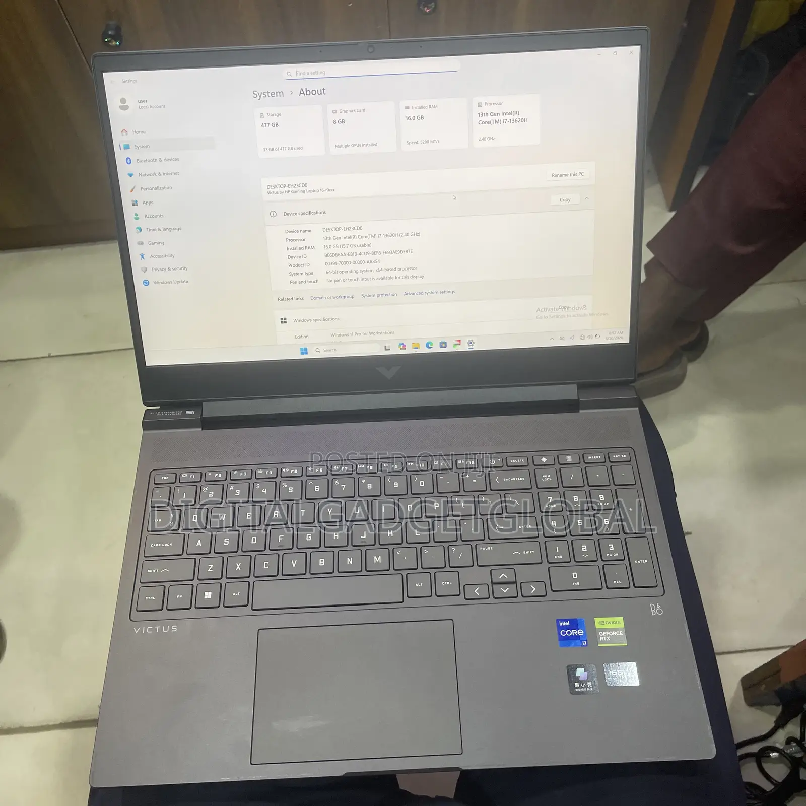 Laptop HP Victus 15 4GB Intel Core i7 SSHD (Hybrid) 512GB
