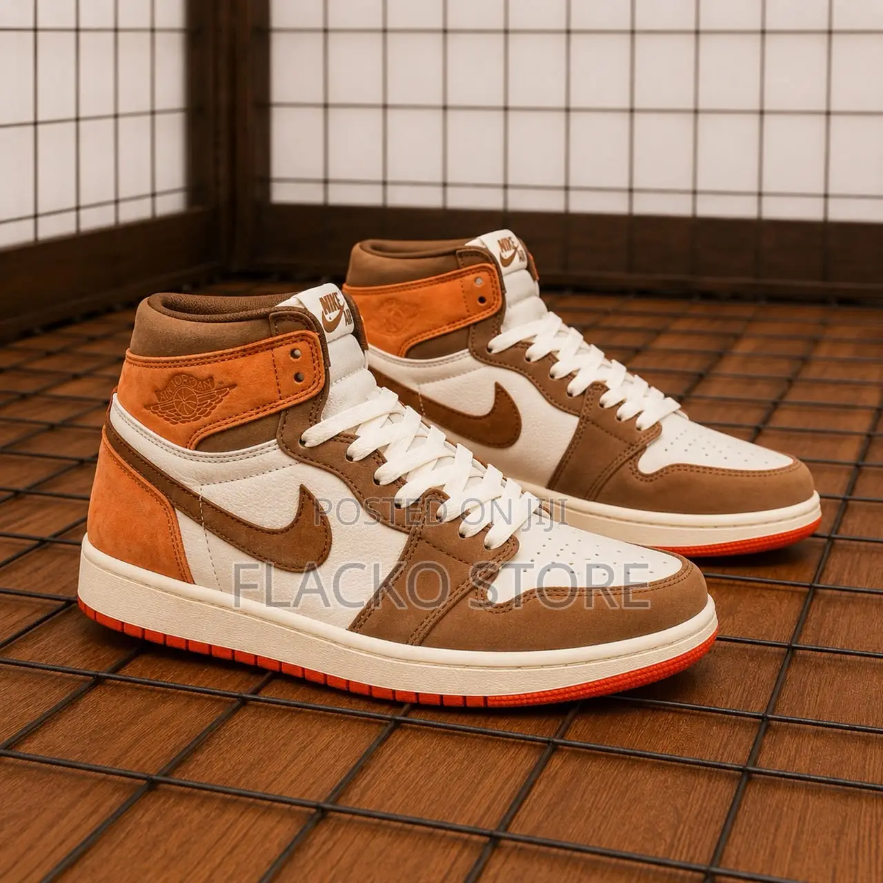 Original Air Jordan 1 High Retro Og Dusted Clay Sneakers