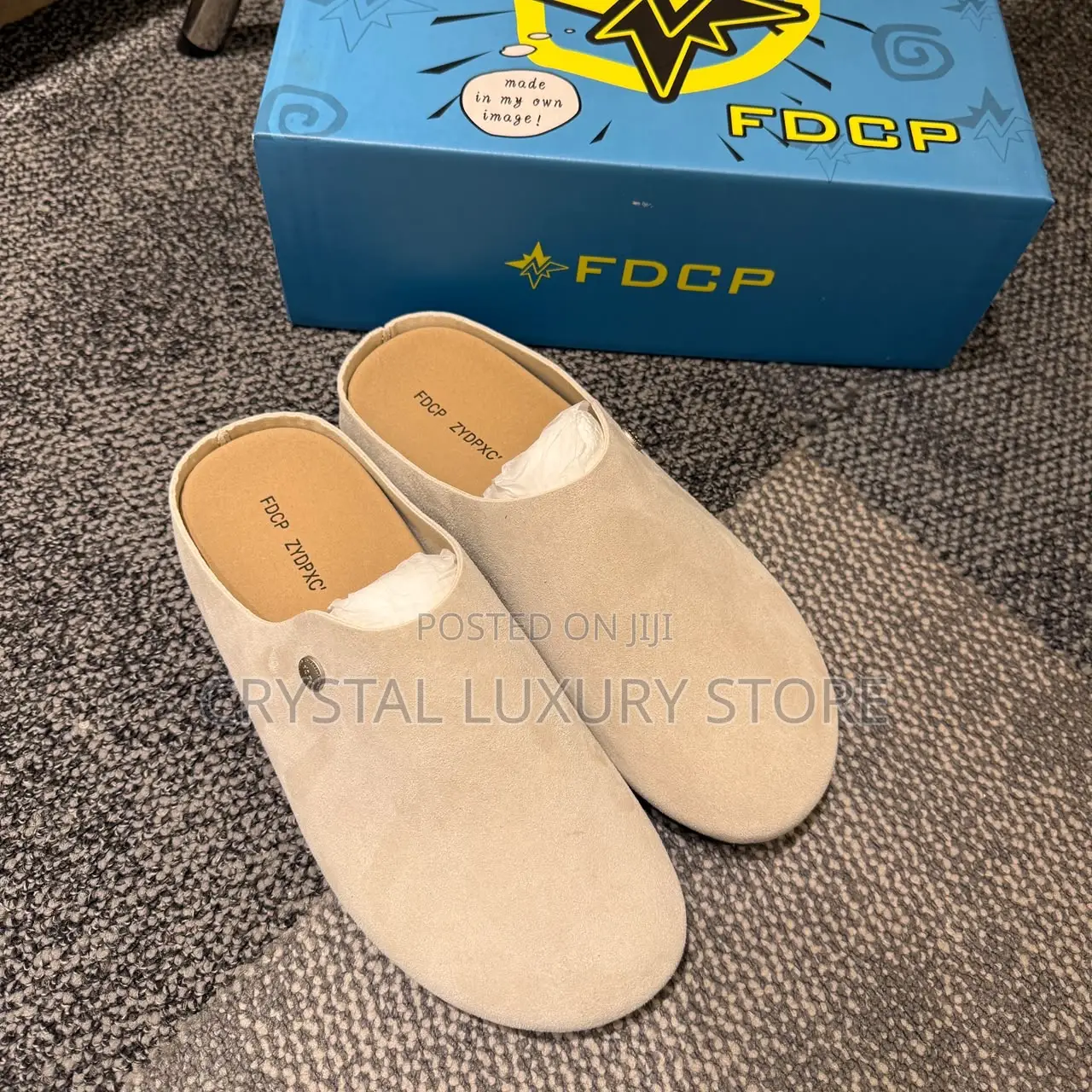 FDCP Quality Luxury Men Suede Half Shoe