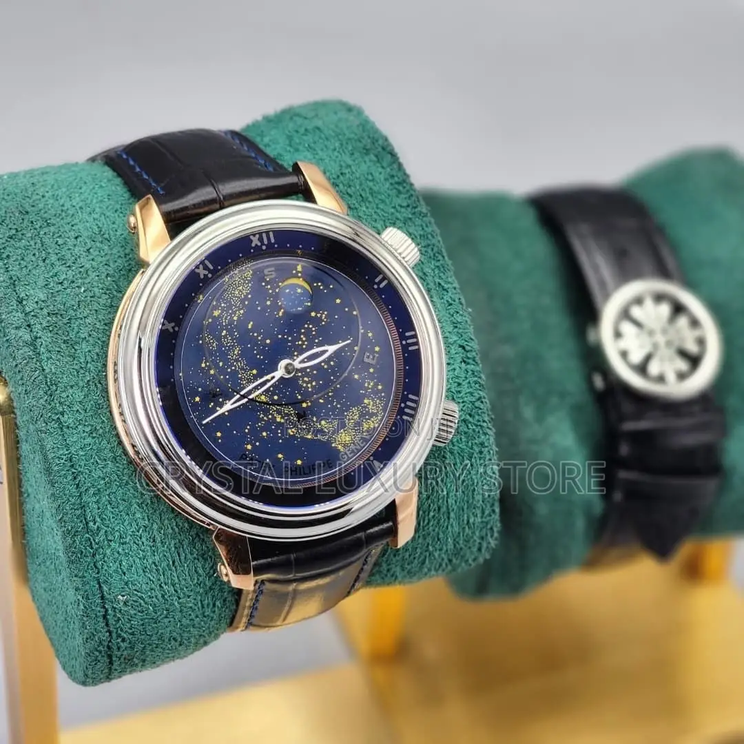 Patek Philippe Quality Luxury Men Moon Automatic Engine Wristwatch