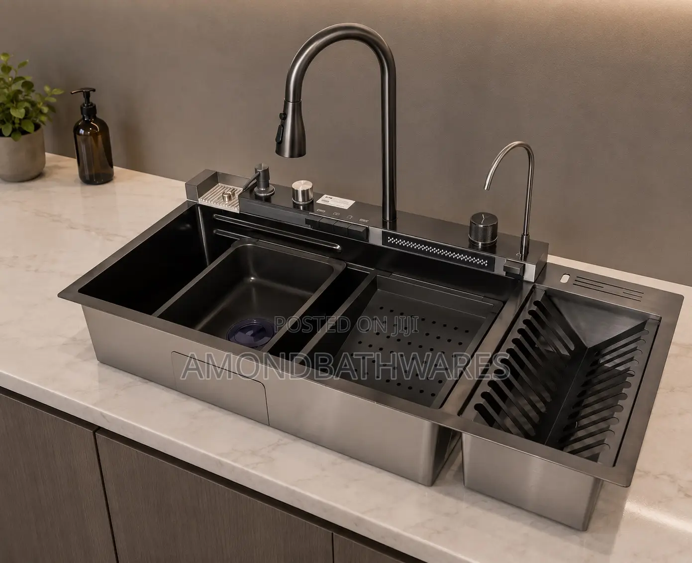 304 Kitchen Sink With Plate Rack
