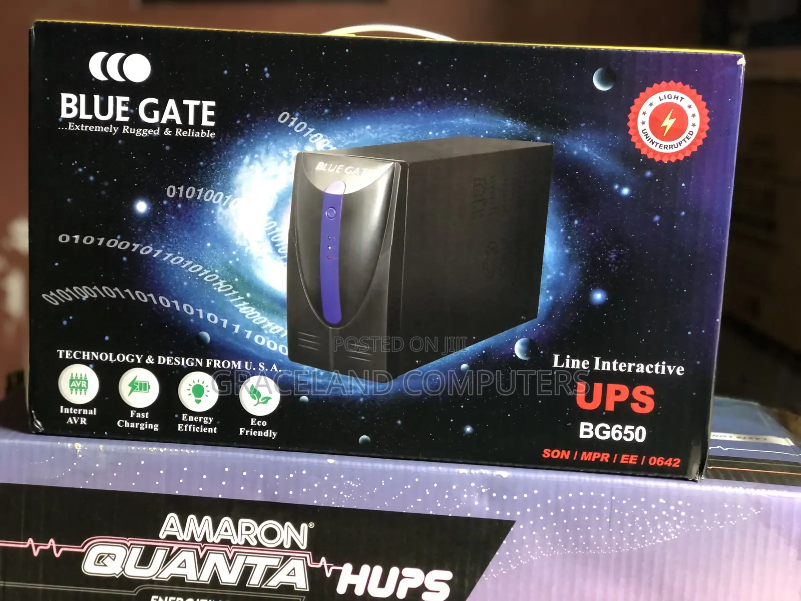 Bluegate 650va Line Interactive Ups (Metal Body)