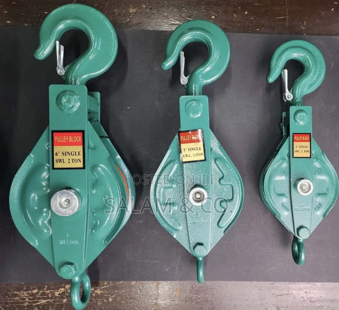 2 Tons Snatch Block / Roller Block With Heavy Duty Hook – Rope Pulley