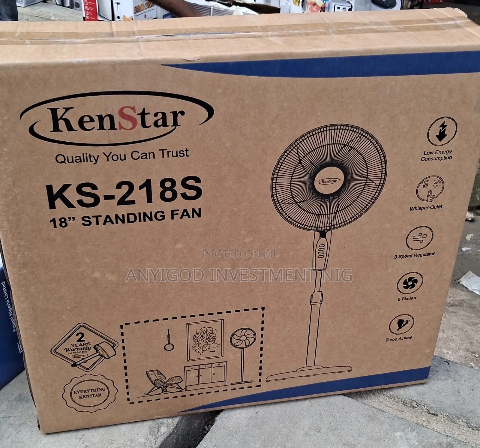 Kenstar 18" Electric Standing Fan Low Consumption