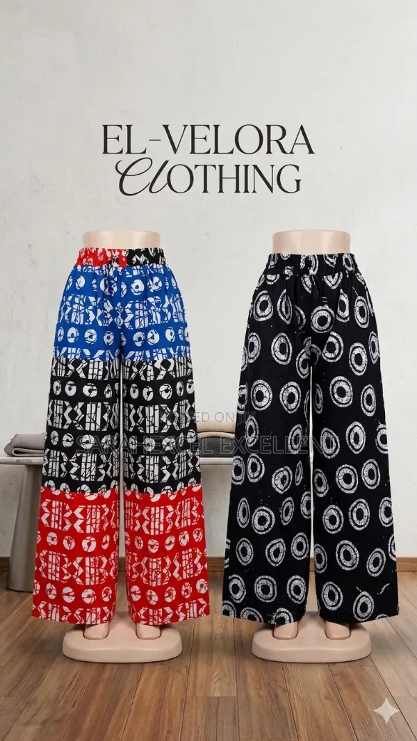 Our Signature Bubu Palazzo Pants Vibrant African Print Collection