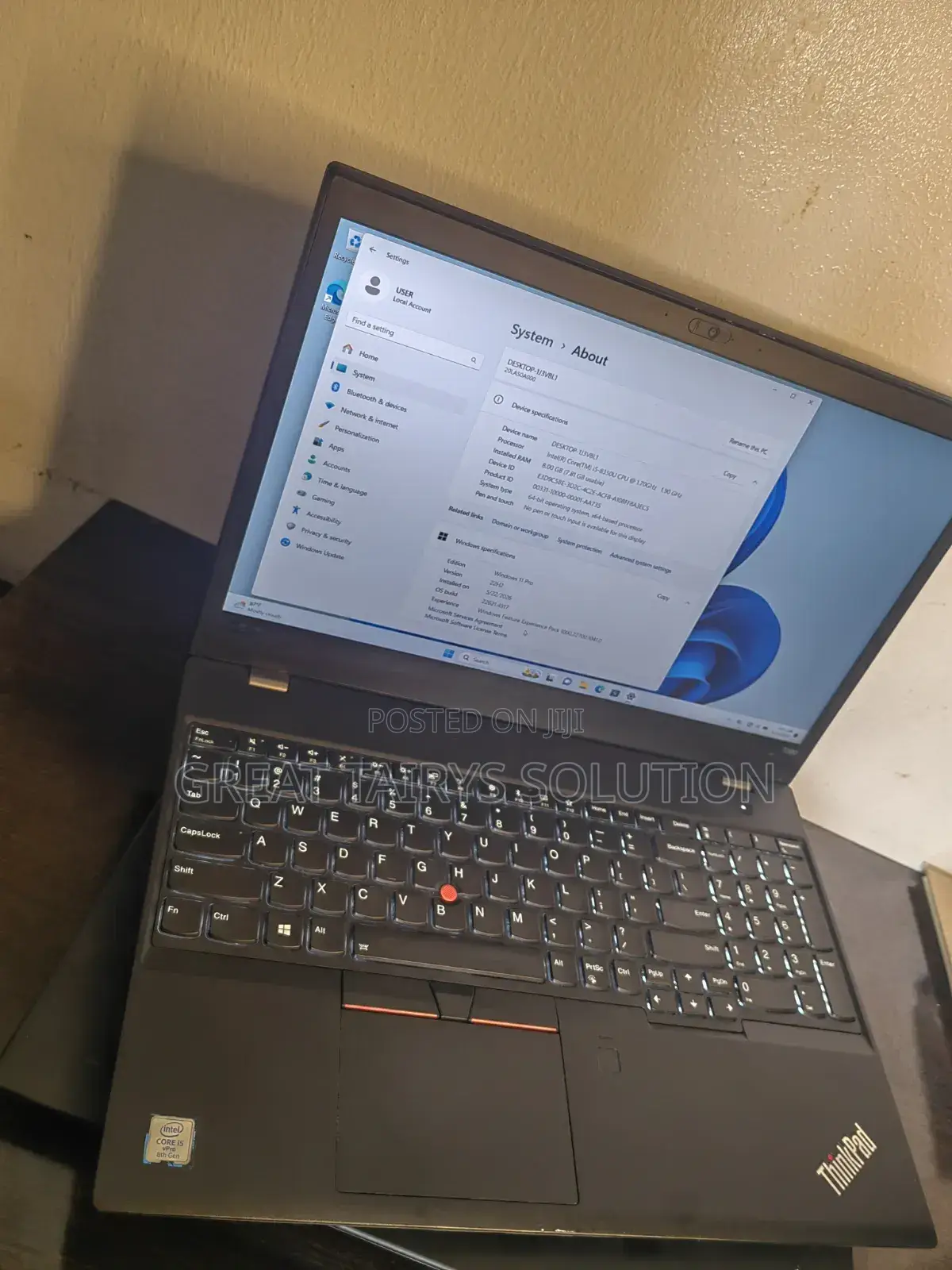 Laptop Lenovo ThinkPad T480 8GB AMD Ryzen 5 HDD+SSD 256GB