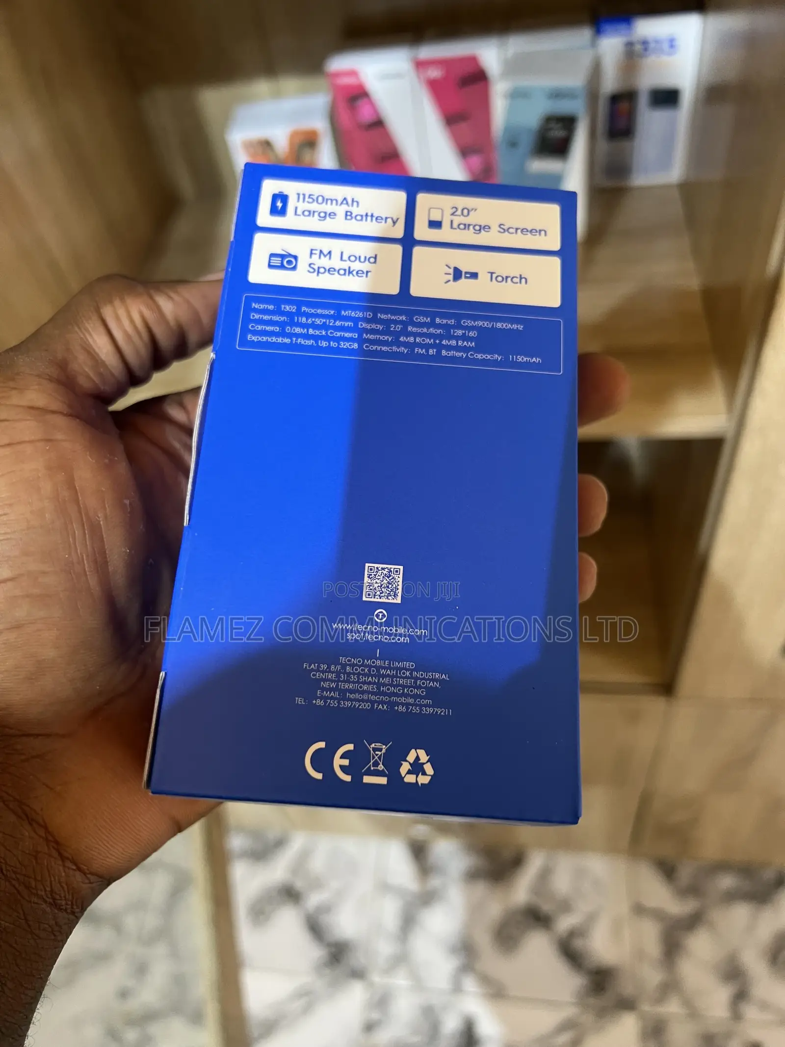 New Tecno T302 Black