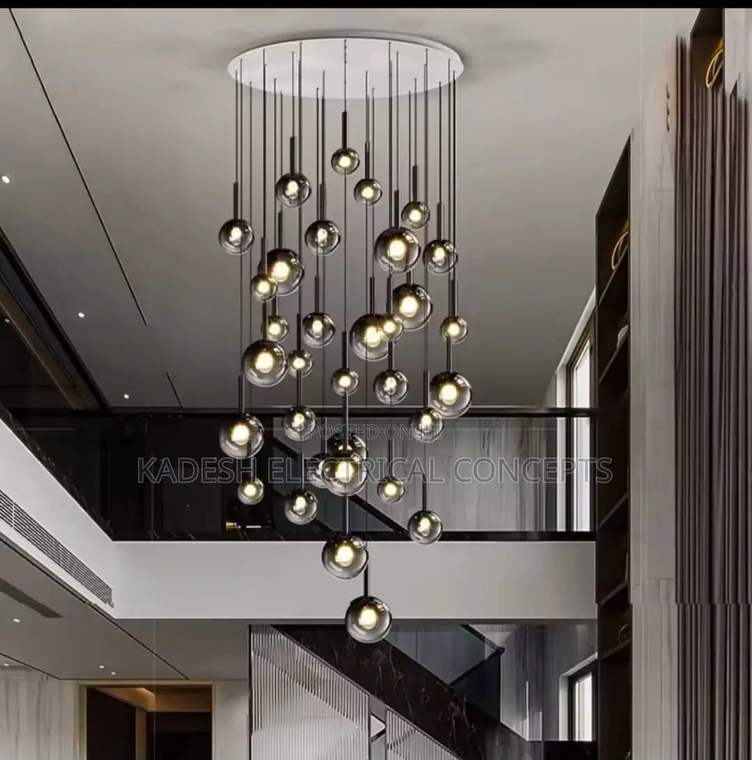 Smoke Gray Glass Modern 2026 New Home Decoration Led Pendant Light