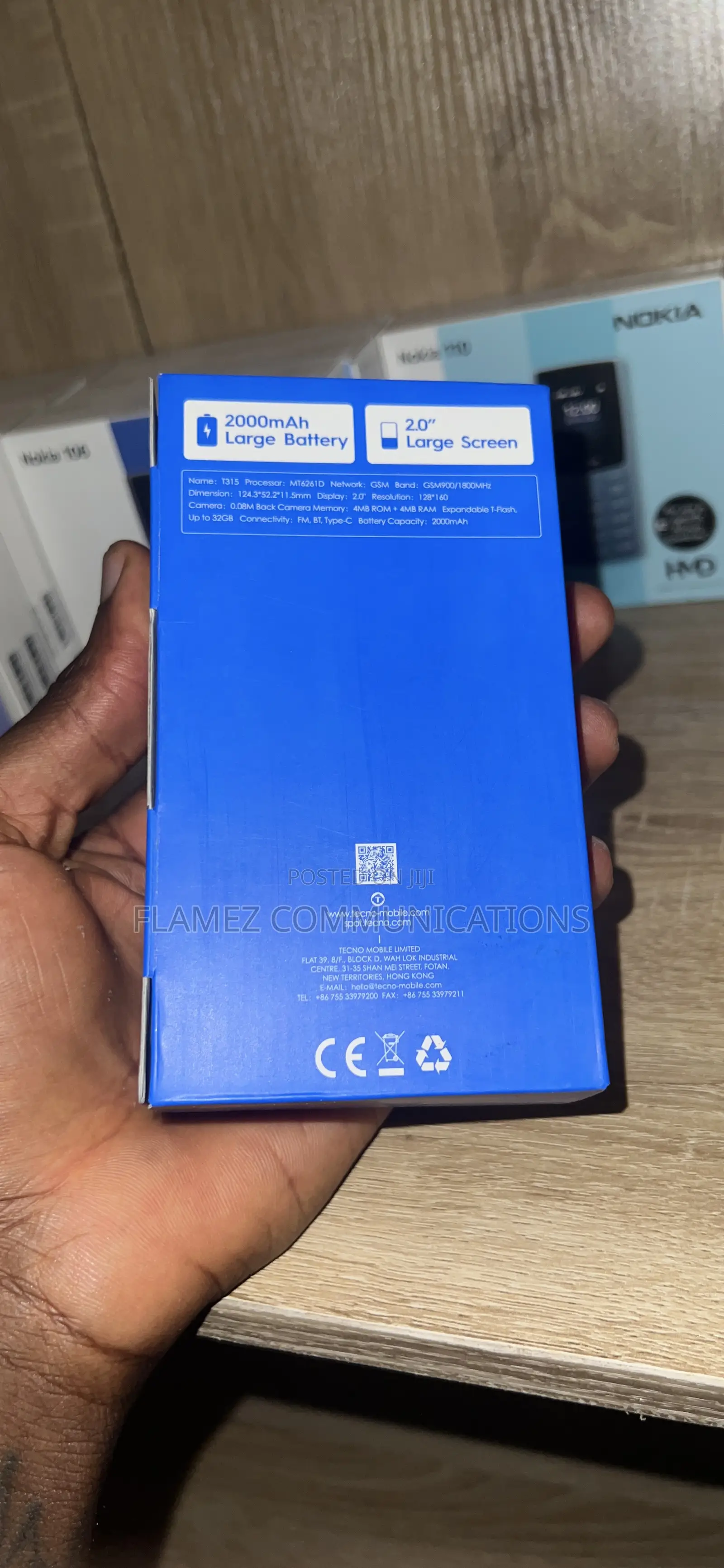 New Tecno T315 Black