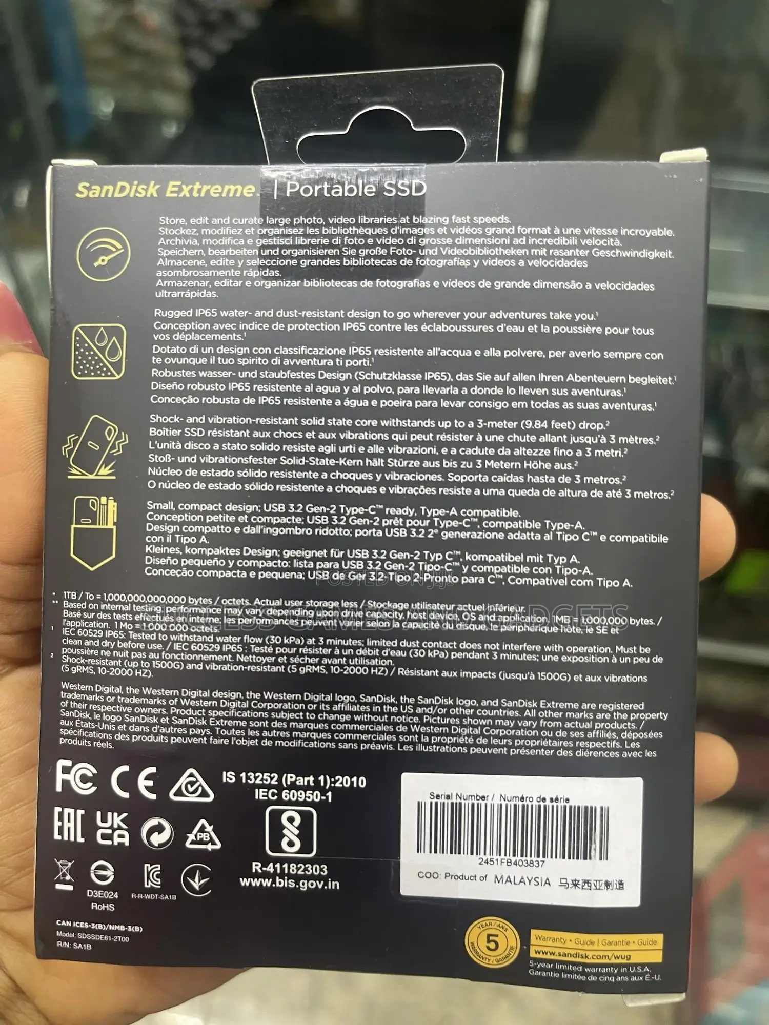 Sandisk Portable SSD External 2tb
