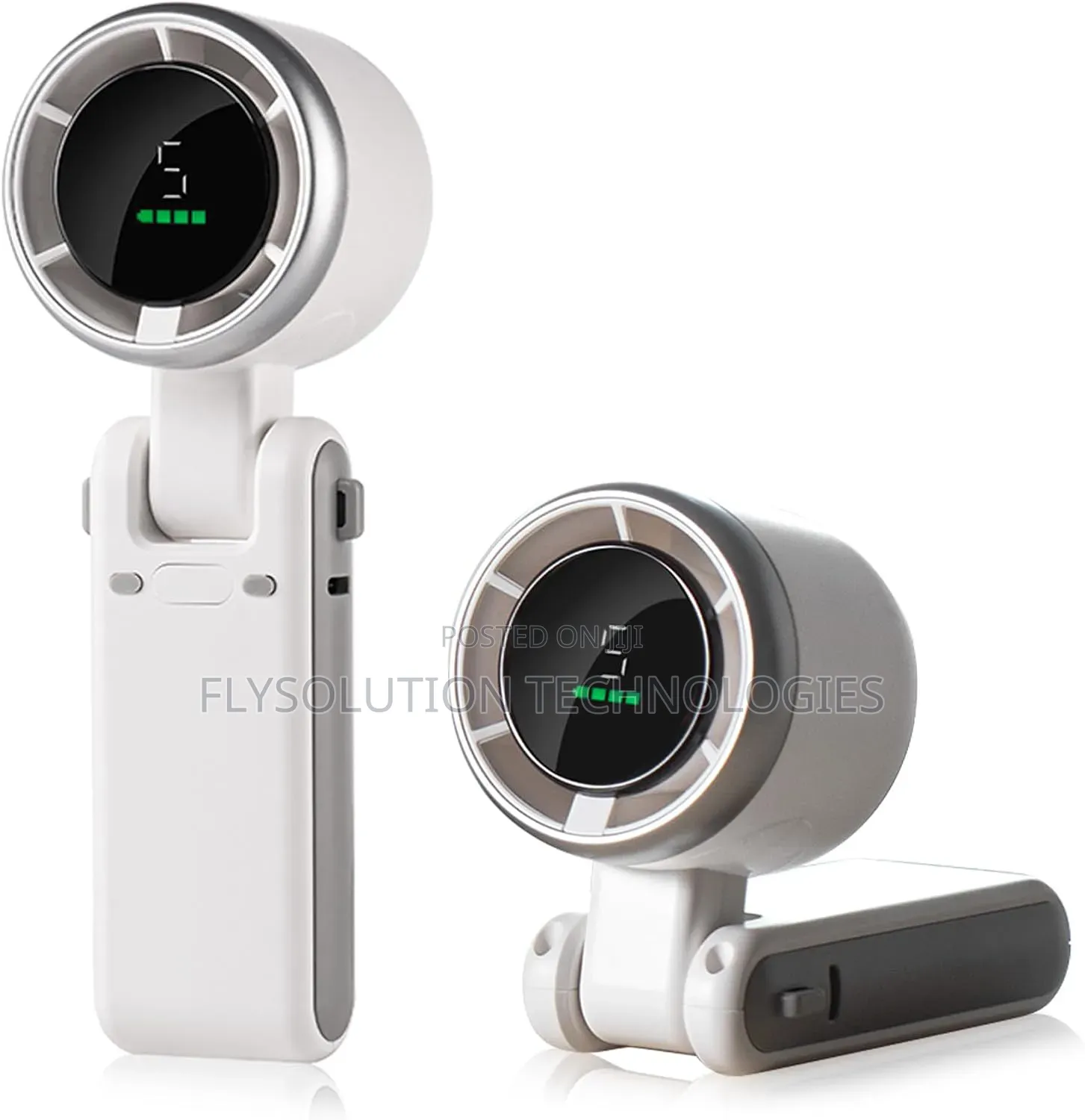 Portable Turbo Fan Rechargeable Led Display Foldable Travel, Outdoor