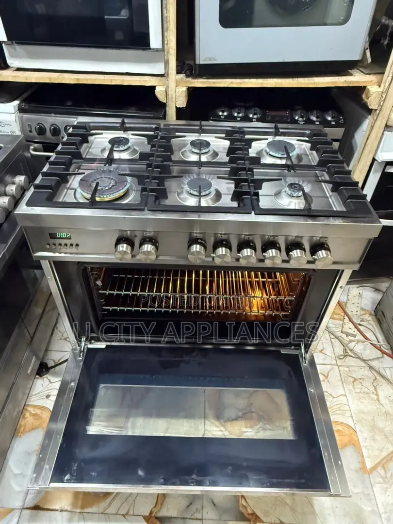 5burner German Used Gas and Electric Oven