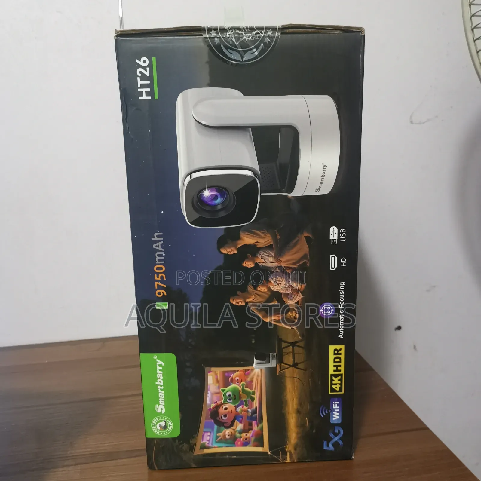 Smartbarry Ht26 Portable Rechargeable Projector