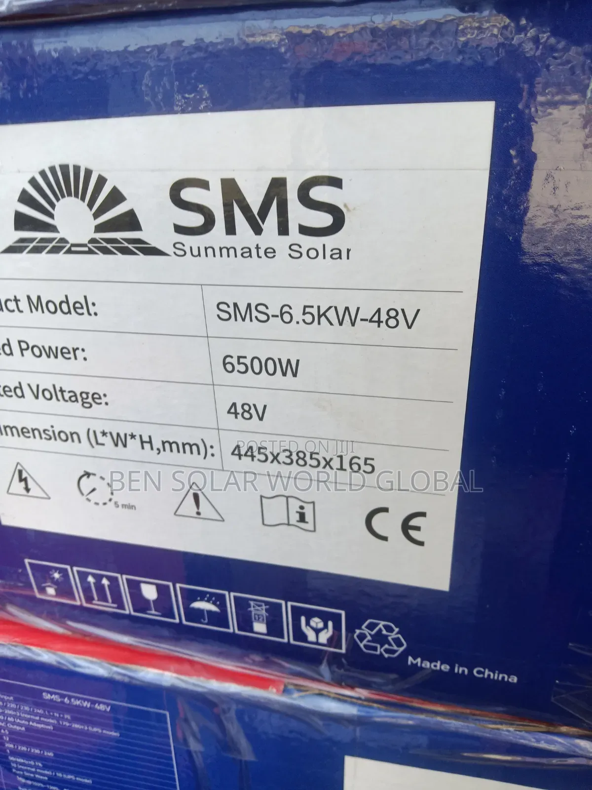 6.5kva SMS Solar Inverter 48v