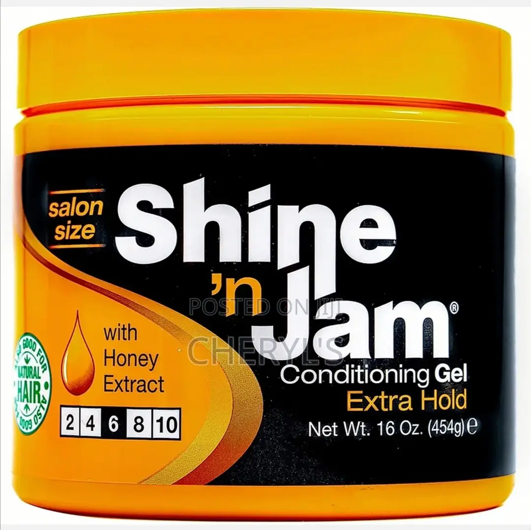 Shine 'N Jam Conditioning Gel Extra Hold for Braids, Twists, and Frizz
