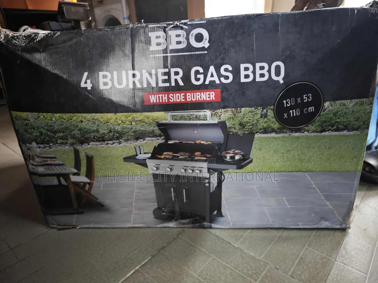 Gas Barbecue Four Burners With Side Burner