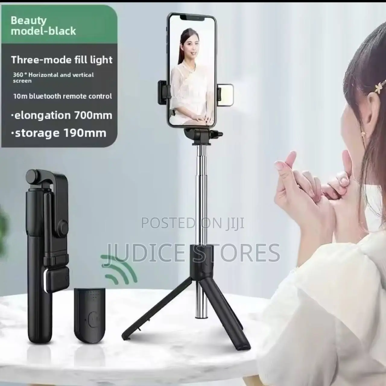 Extendable Phone Stand for Live Streaming Video Recording