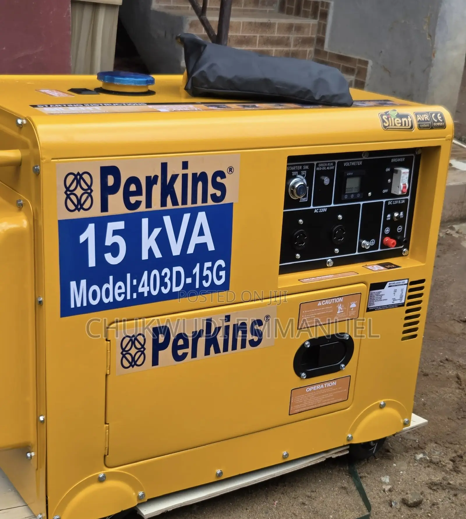 15kva Perkins Soundproof Generator for Commercial Use