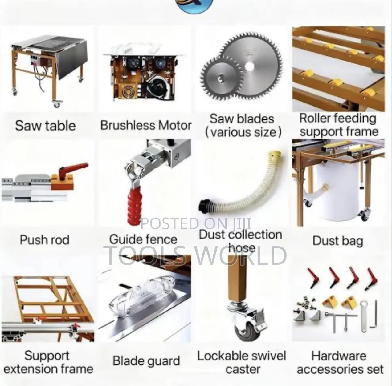 Table Panel Saw For Woodworking – Movable Wood Cutting Machine