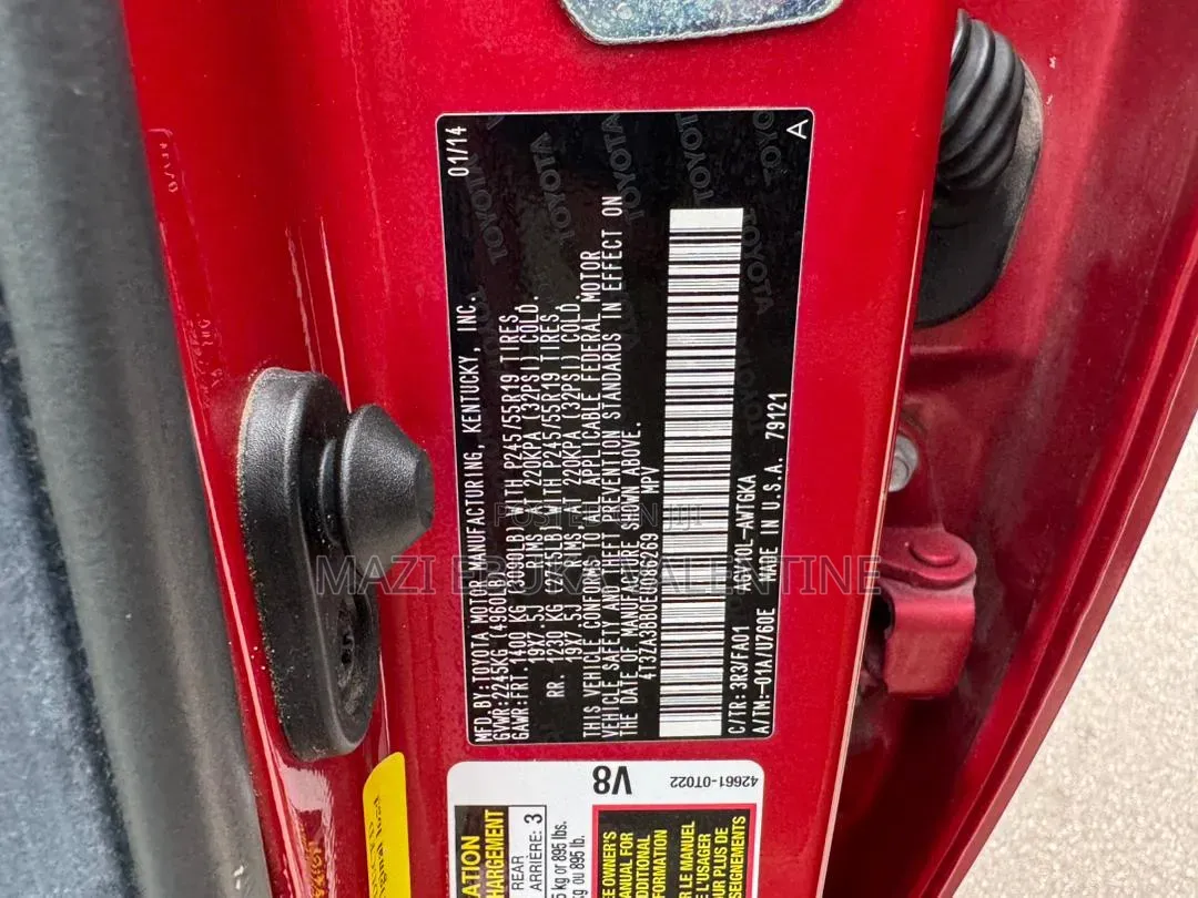 Toyota Aristo 2014 Red