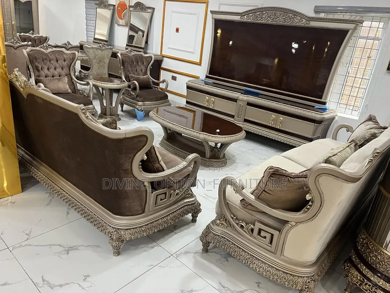Royal Turkey Sofa With Dinning Table With Console