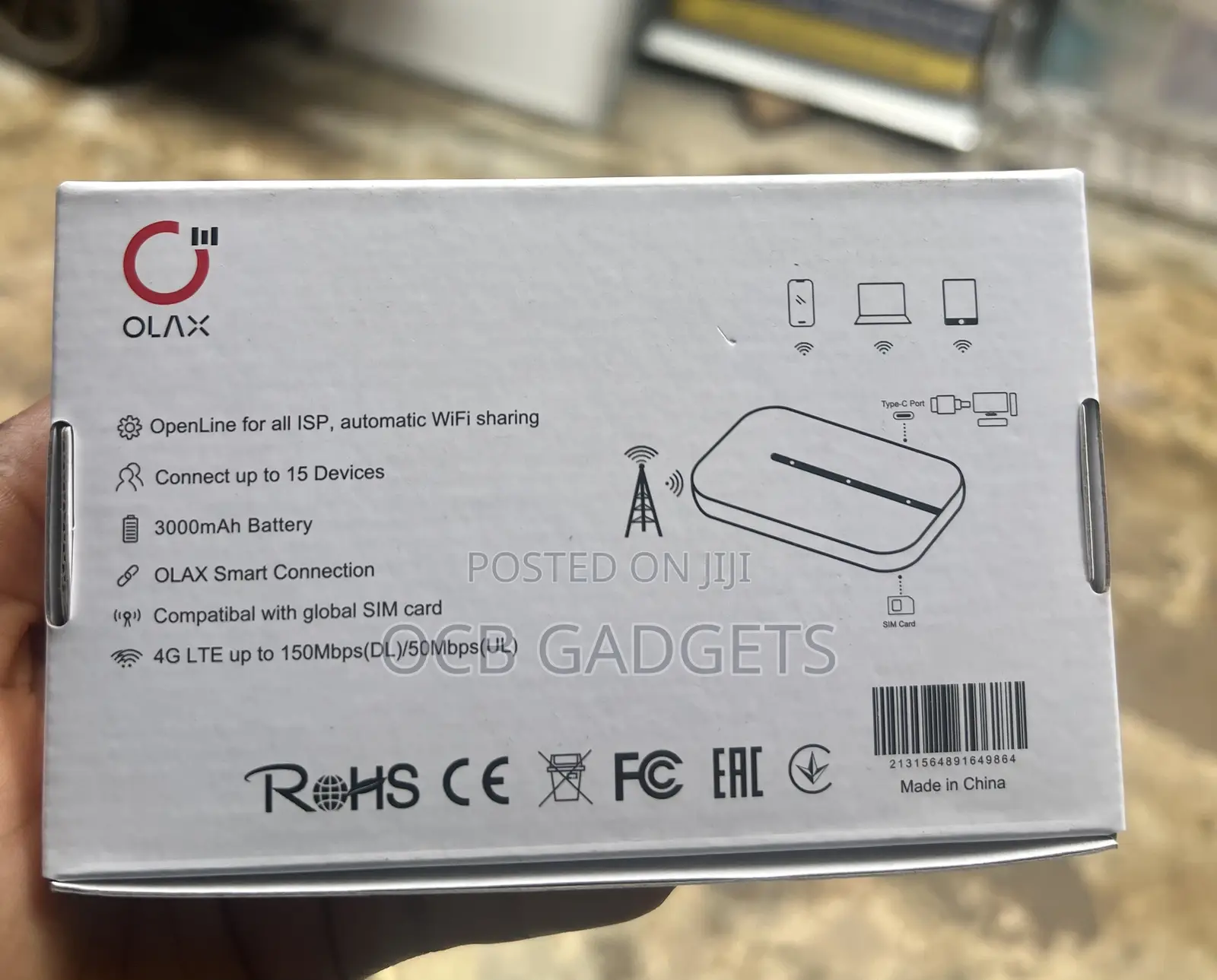 Olax 4g Mobile Wifi Mt10