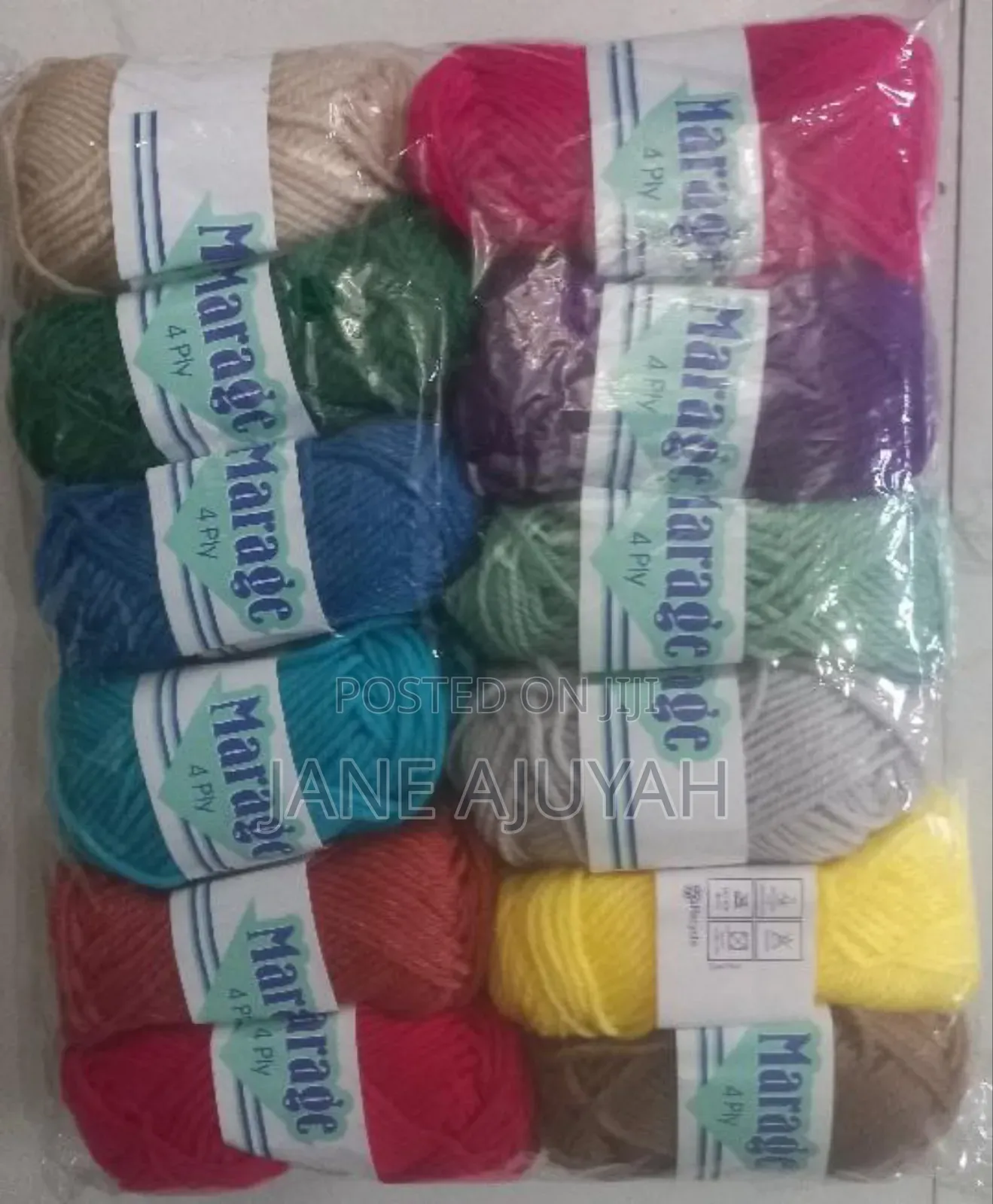 12 Pieces Acrylic Cotton Yarn
