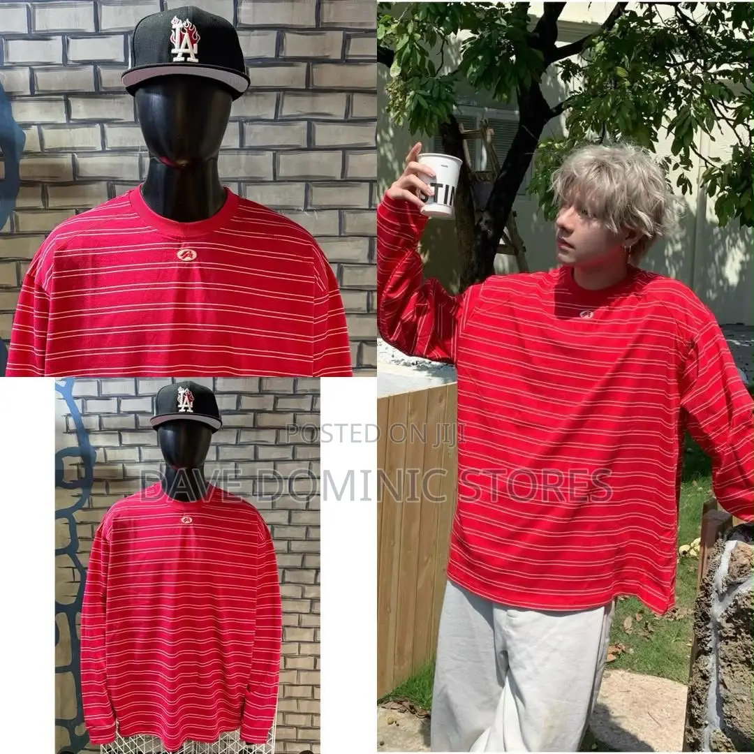 Premium Luxury Stripe Long-Sleeve Now Available in Store.