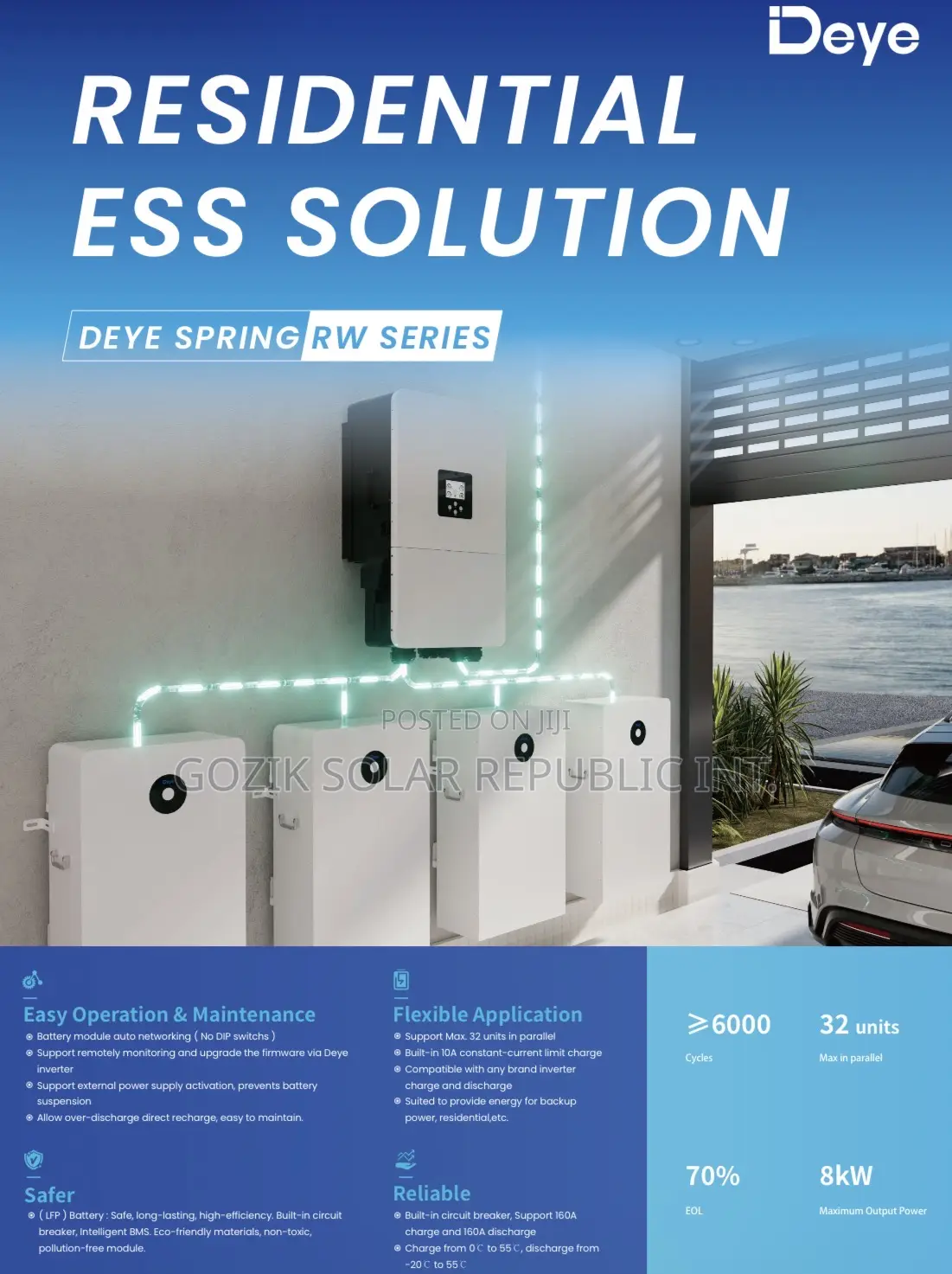 Deye 16kwh (Se-F16-C) - Lithium Ion Battery