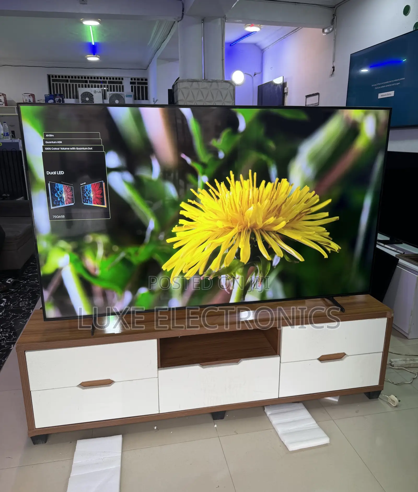 Uk Used 75 Inches Samsung Air Slim Qled Q65c Smart Tv