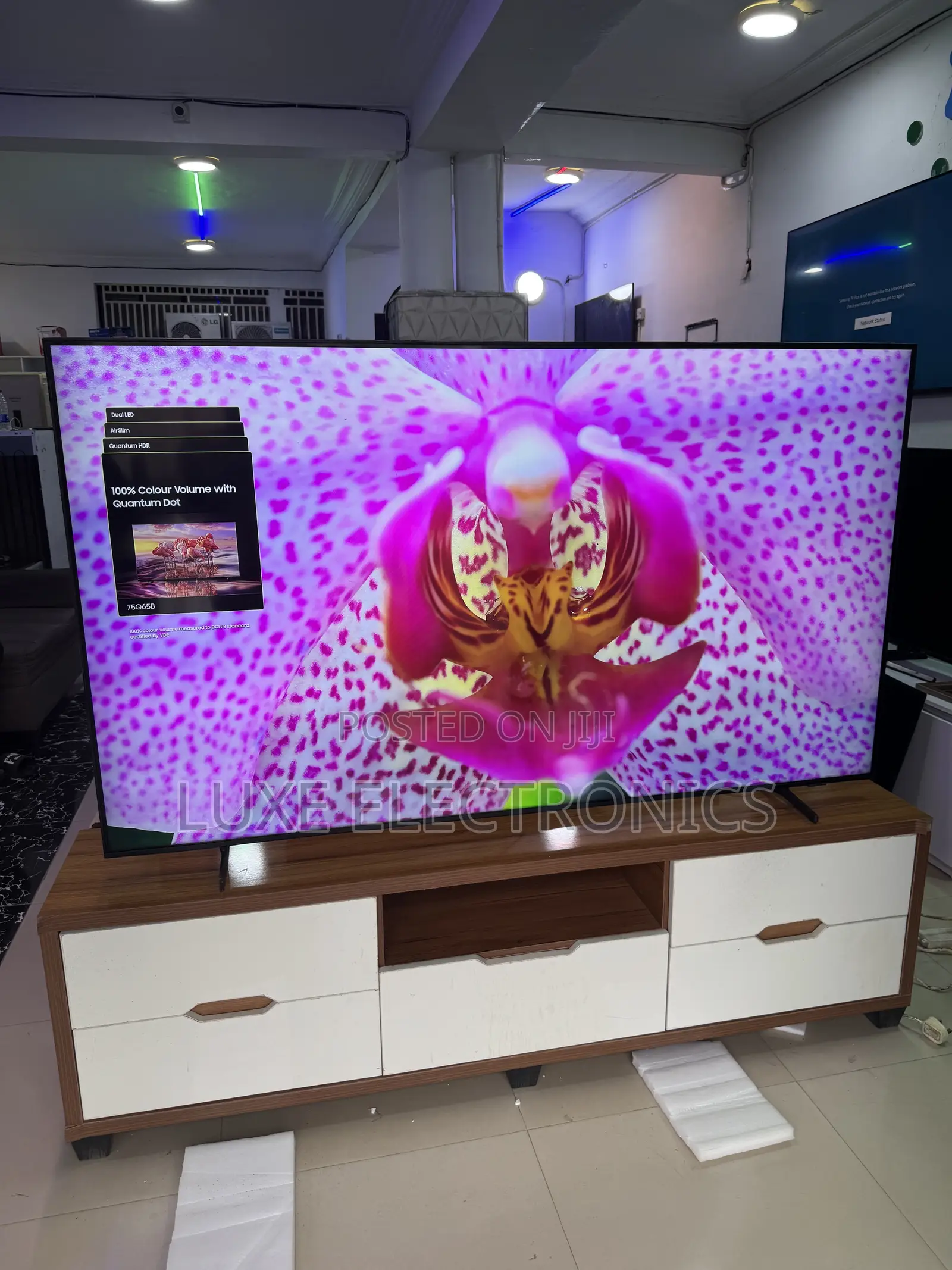 Uk Used 75 Inches Samsung Air Slim Qled Q65c Smart Tv