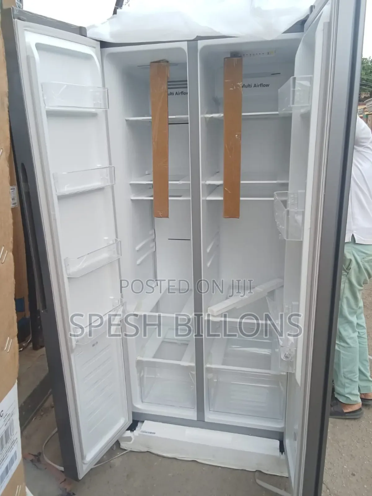436l Hisense Smart Inverter Side-by-Side Fridge (55ws) 2years Warranty