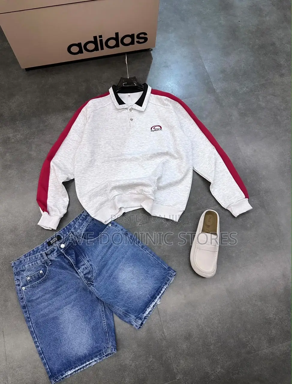 Luxury Sweat Top+Jeans Short+Clogs Available Now