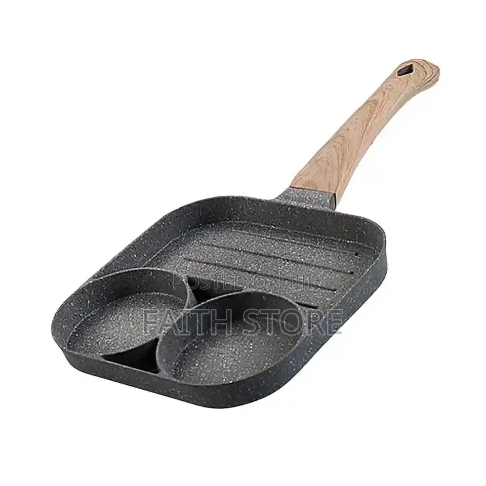 3 Holes Thickened Nonstick Induction Frying Pan