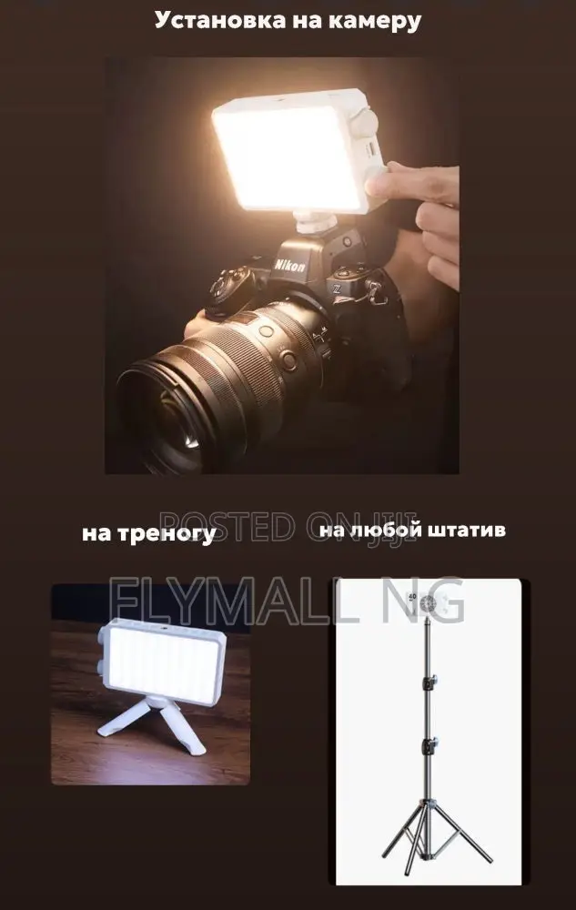 Ym-40 Professional Portable Led Light Bi-color 40w For Photo And Video