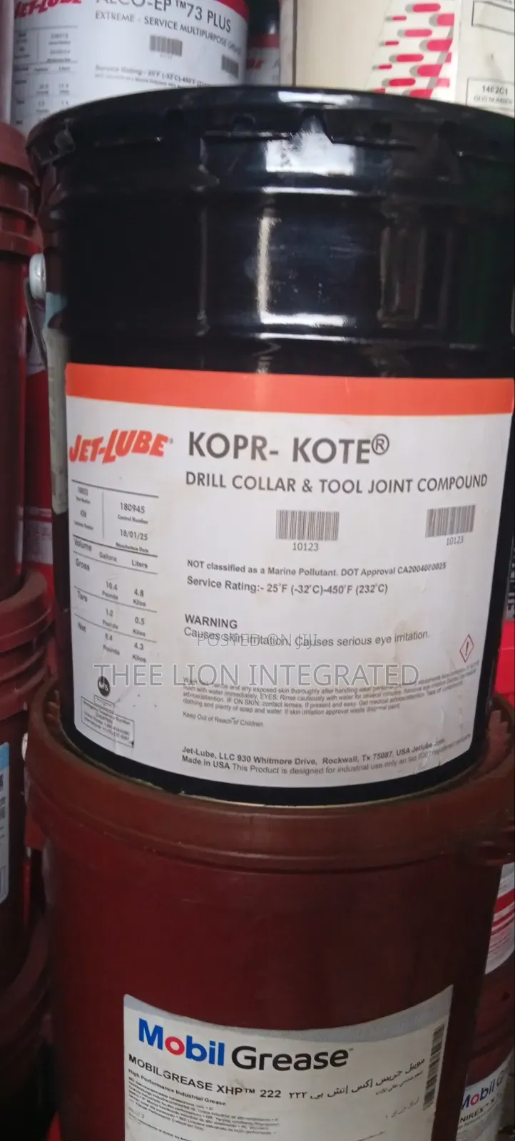 Jet-Lube Kopr-Kote (Oilfield) Drill Collar Tool Joint Compound