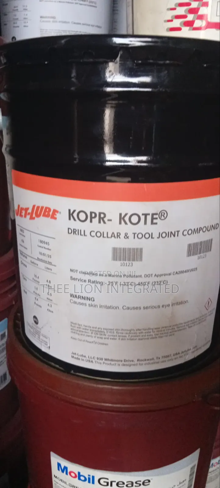 Jet-Lube Kopr-Kote (Oilfield) Drill Collar Tool Joint Compound
