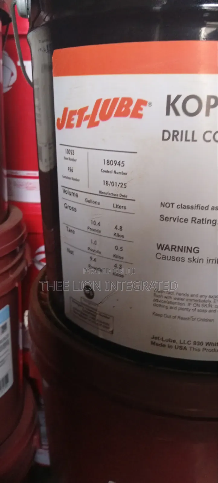 Jet-Lube Kopr-Kote (Oilfield) Drill Collar Tool Joint Compound