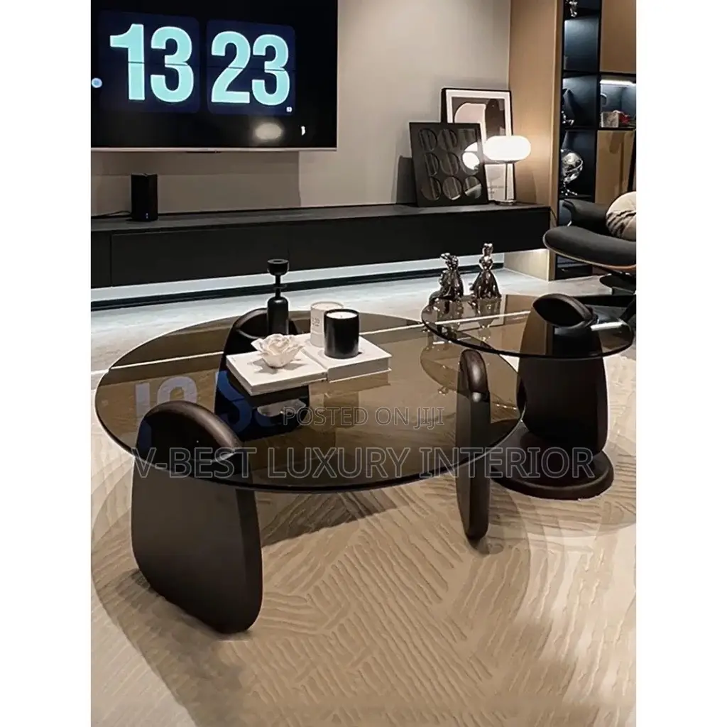 2-in-1 Thick Glass Center Table