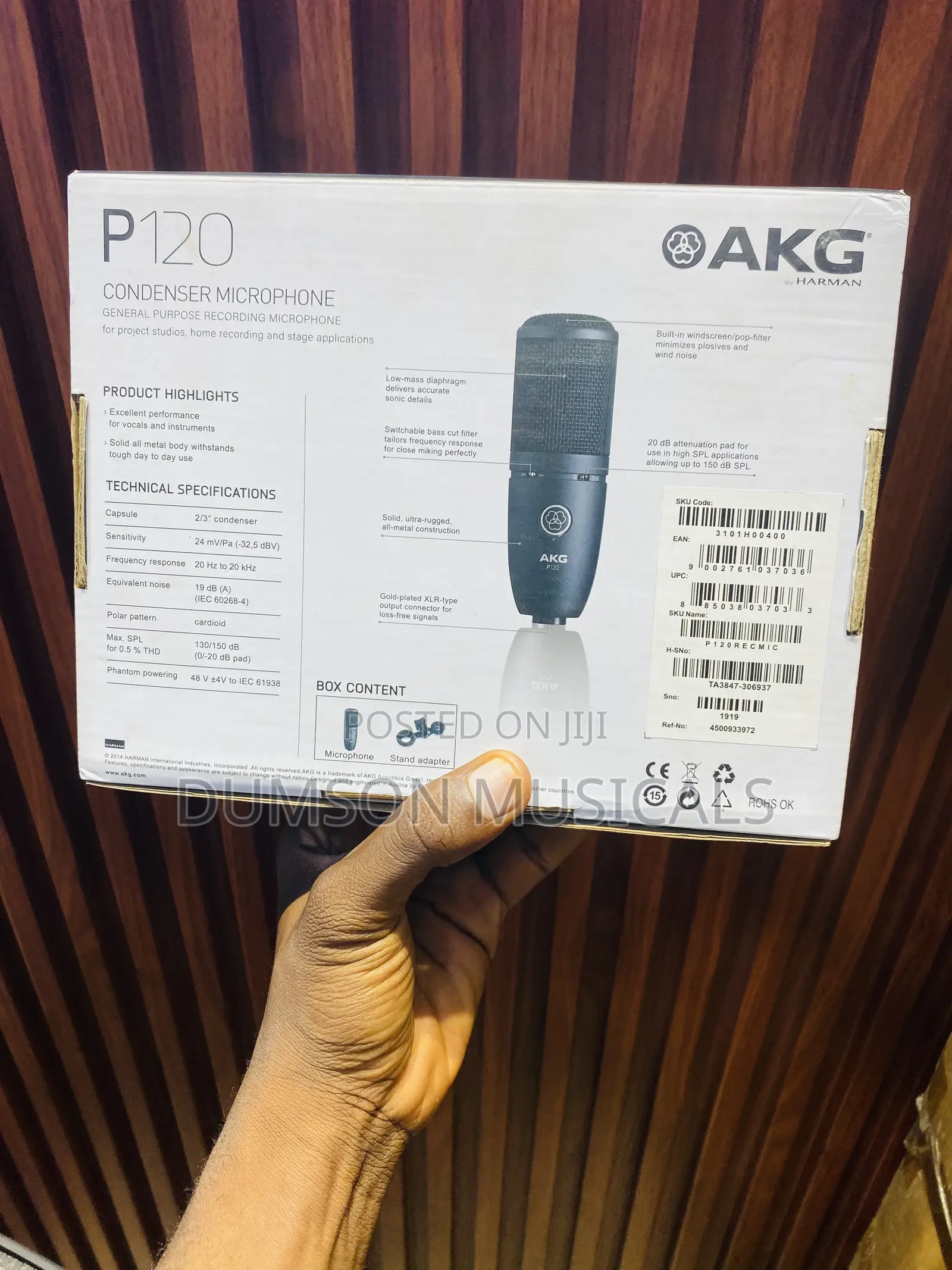 Akg P120 Condenser Studio Microphone