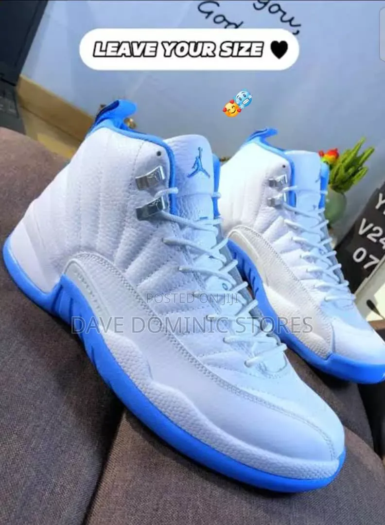 Nike Air Jordan 12 Retro White $ Blue