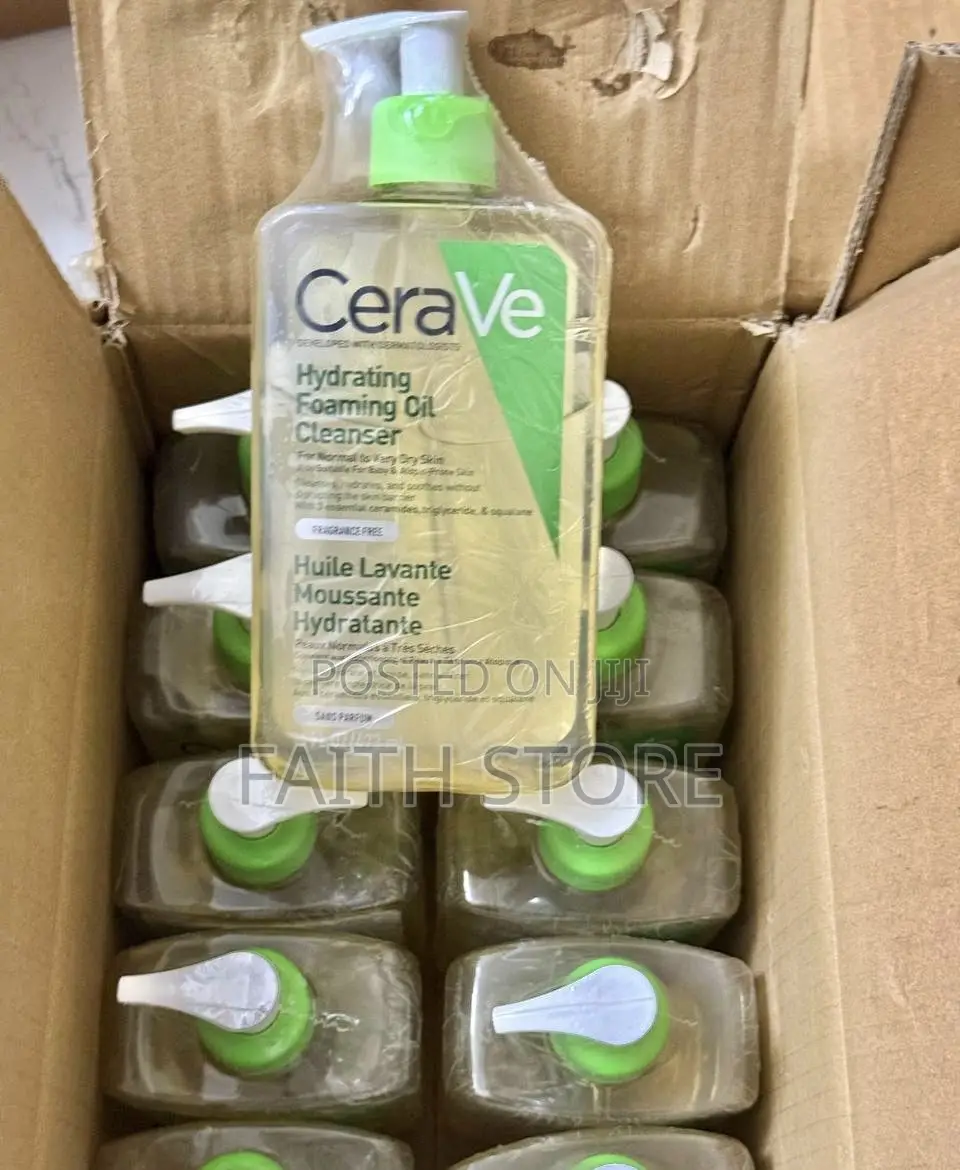 Cerave Hydrating Foaming Oil Cleanser (473 Ml) - Biggest Size