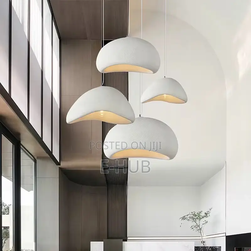 White Round Wabi Sabi Chandeliers