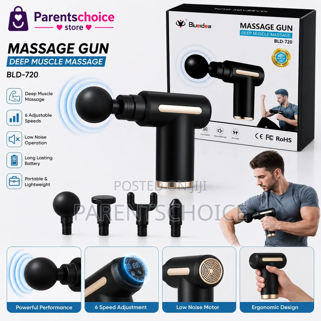 Blueidea Massage Gun BLD-720 – Deep Muscle Massage