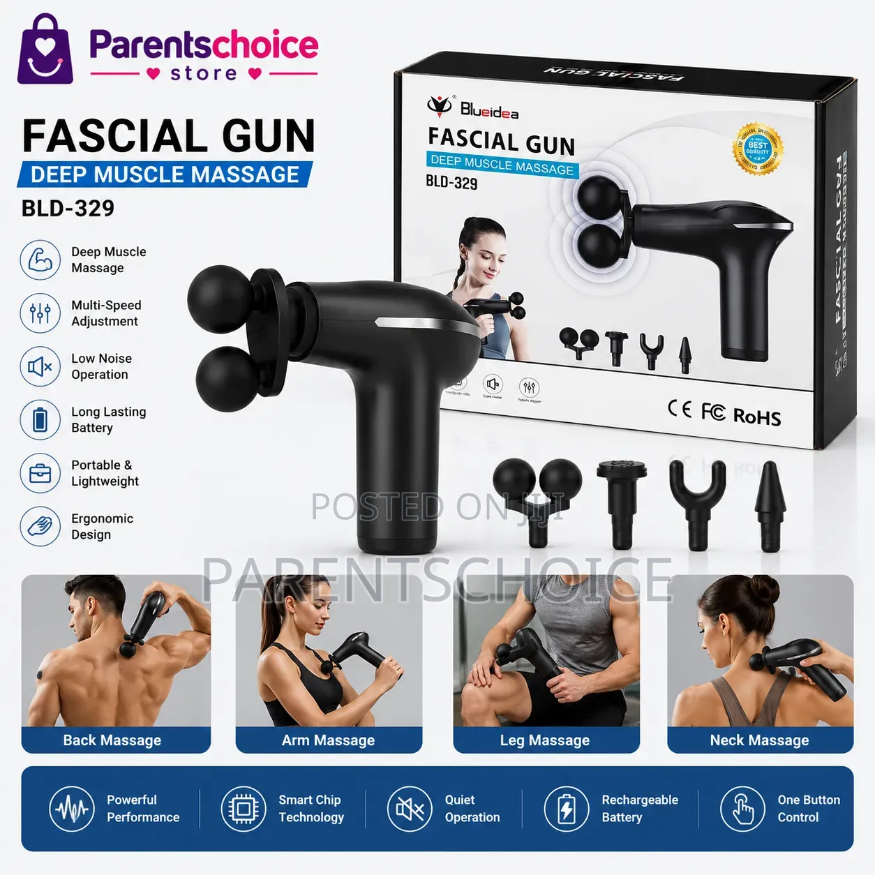 Blueidea Fascia Gun BLD-329 – Deep Muscle Massage
