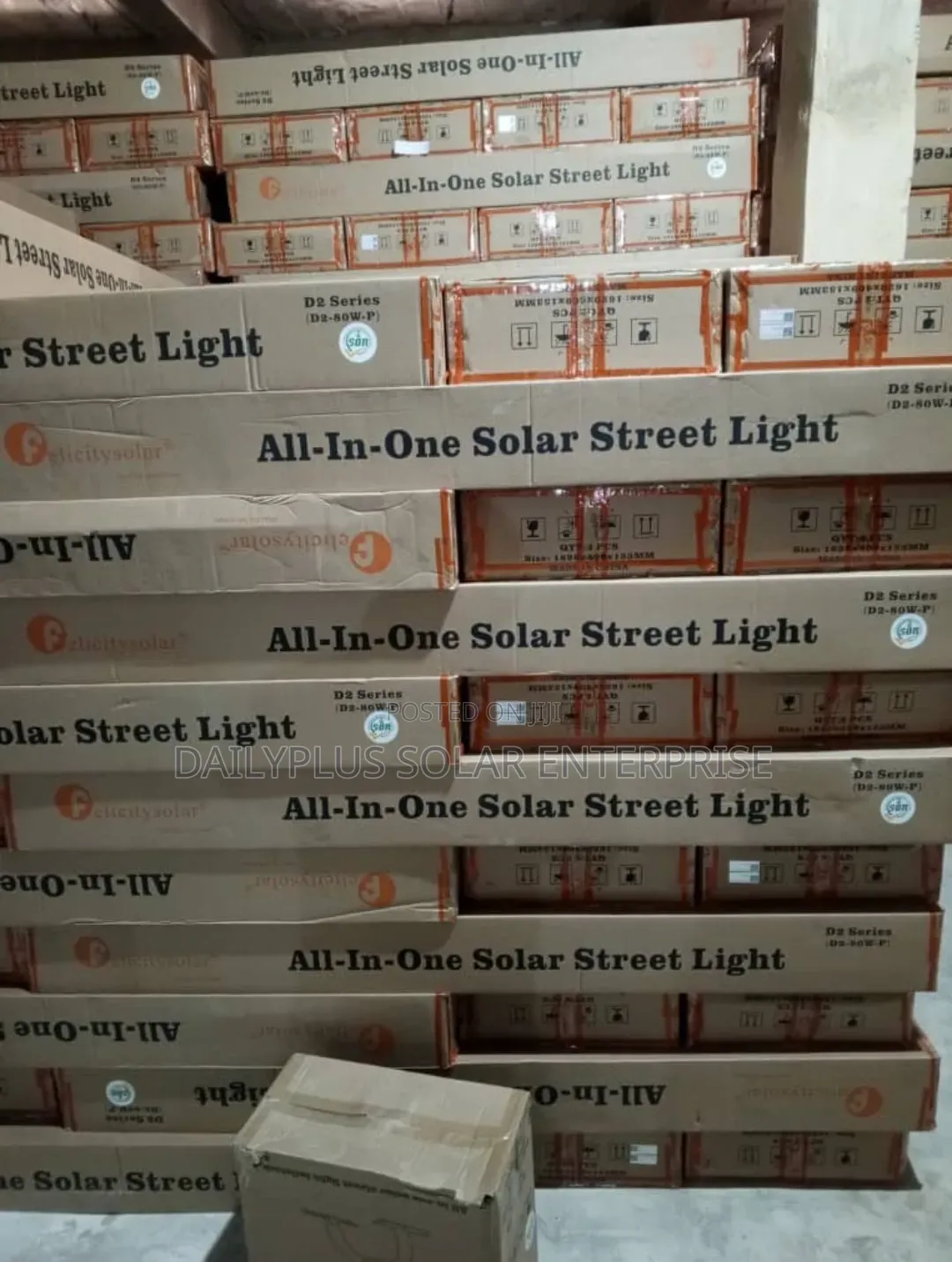Felicity D2 80watts All In One Solar Street Light